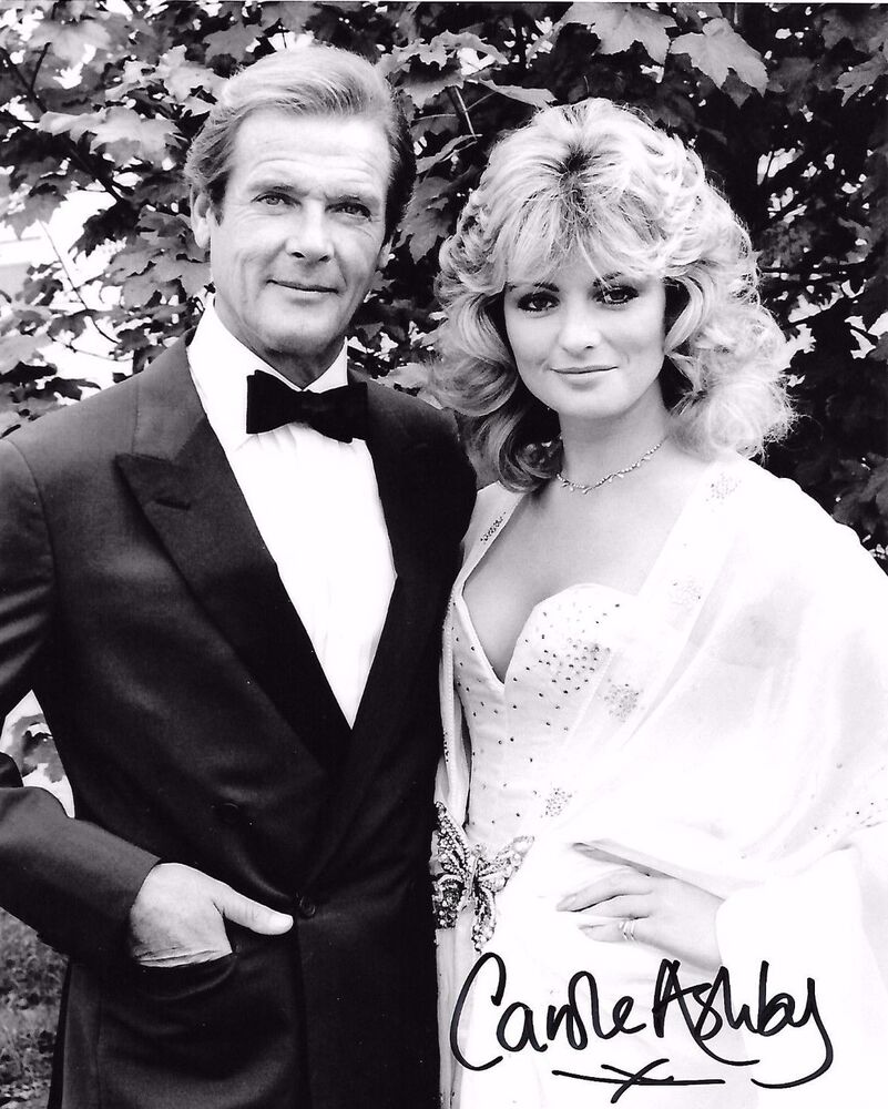 Carole Ashby Signed Photo Poster painting - James Bond Babe - Depicted with Roger Moore -  G1006