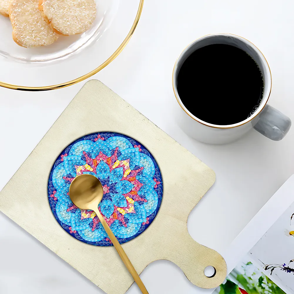 Mandala Diamond Painting Art Place Mats DIY Diamond Dot Kits for Beginners