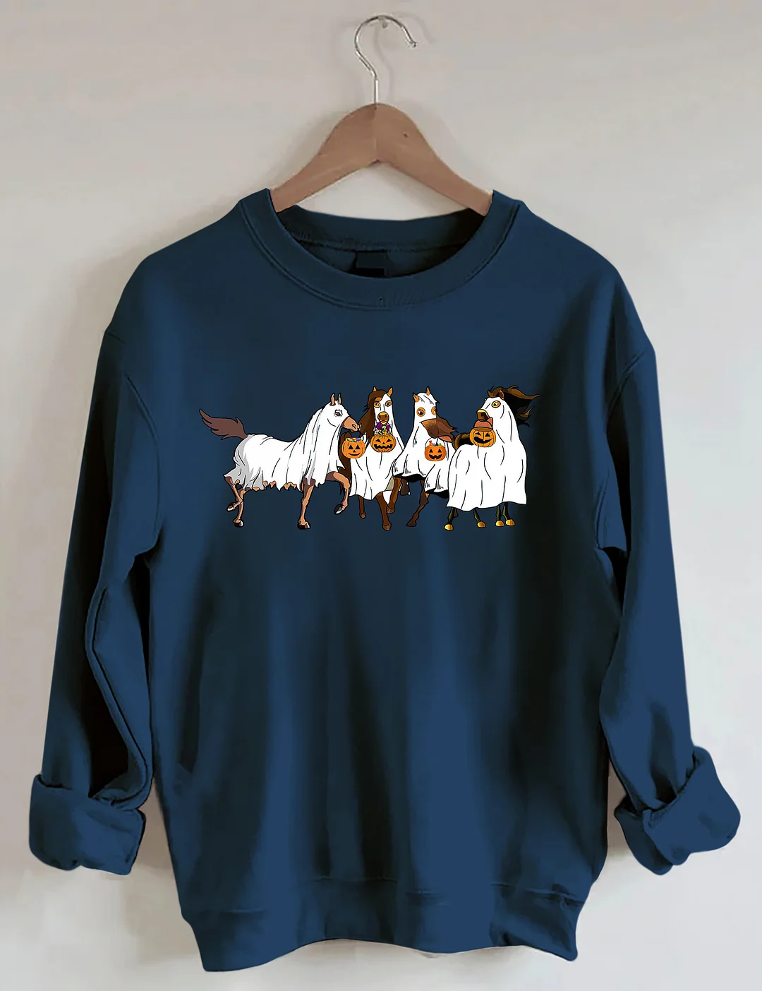 Halloween Horse Ghost Sweatshirt