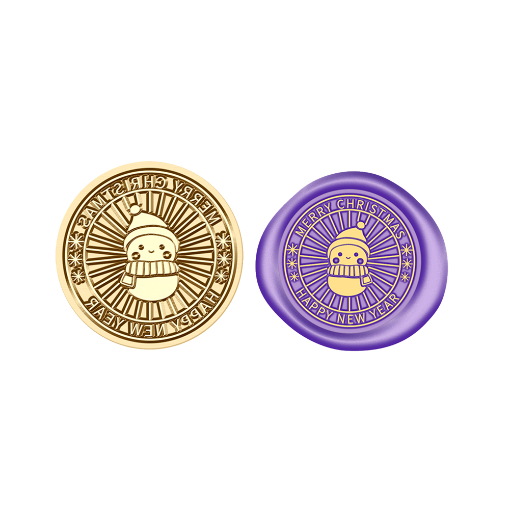 25mm Christmas Wax Seal Stamp Cartoon Head - Wax Seal Stamp, 501 Original