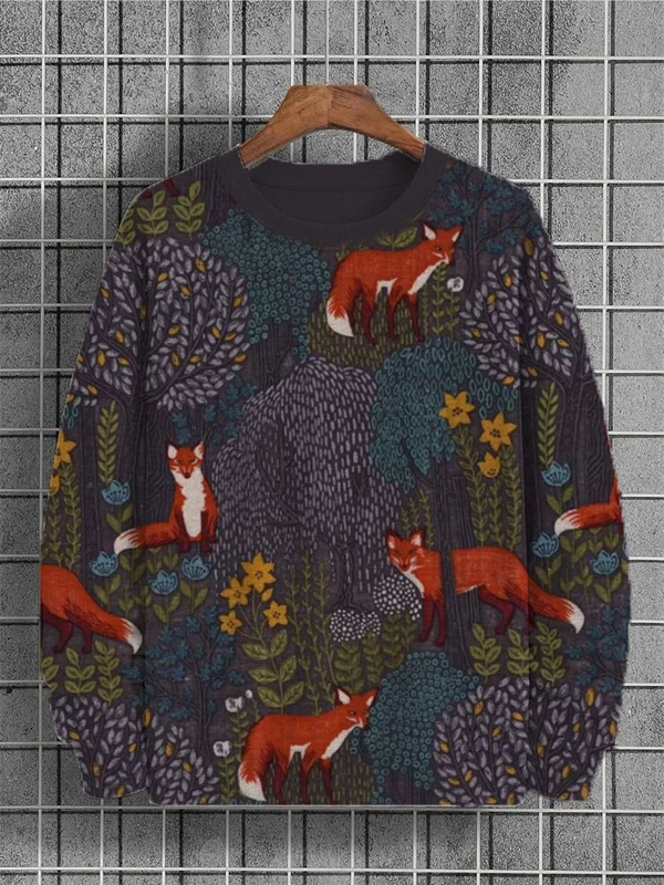 Forest print sweatshirt hot sale