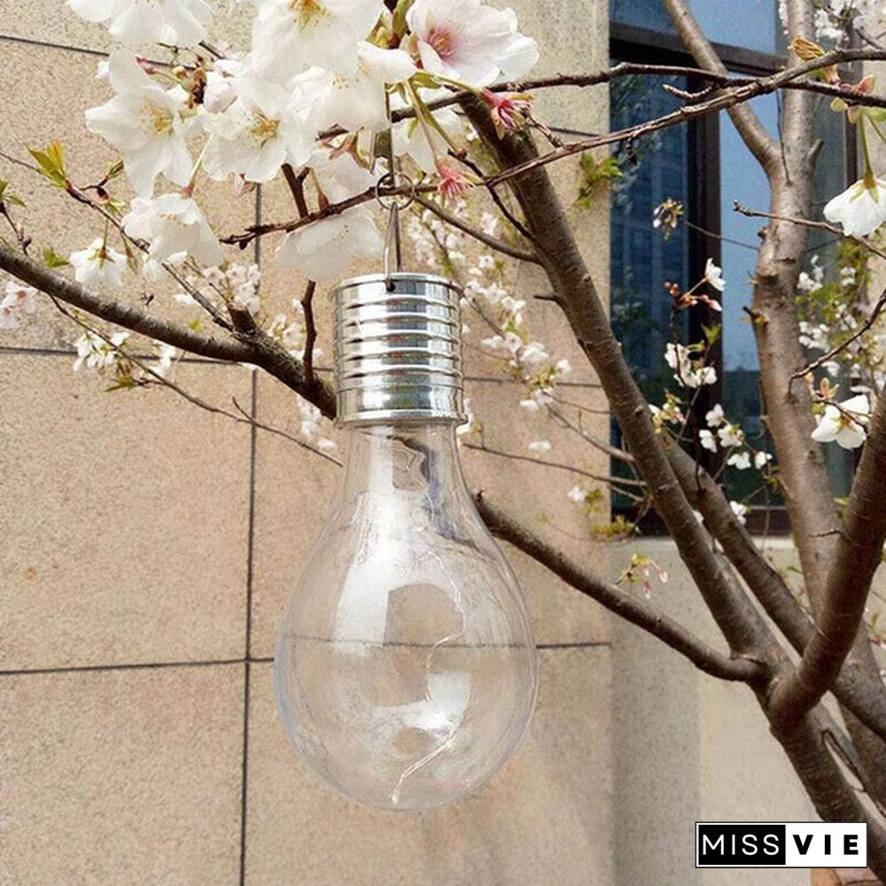 Solar Bulb Outdoor Garden Waterproof Panels LED 12V Light Lamp Camping Christmas