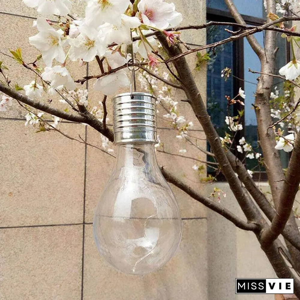 Solar Bulb Outdoor Garden Waterproof Panels LED 12V Light Lamp Camping Christmas