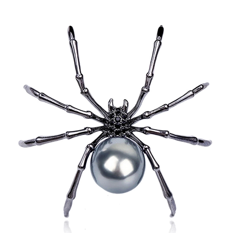Retro Pin Spider Imitation Pearl Alloy Unisex Brooches