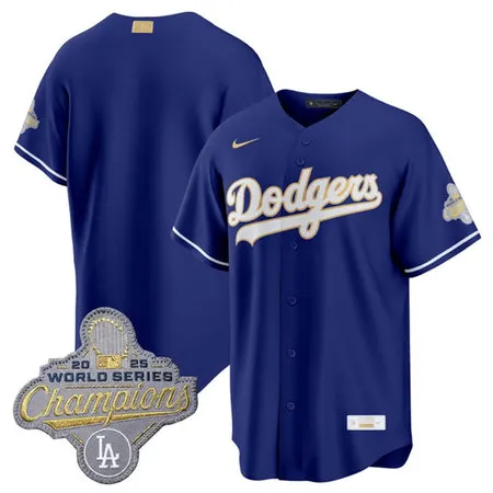 Men's Los Angeles Dodgers Royal 2026 Alternate Gold Collection Stadium Jersey 1NMH