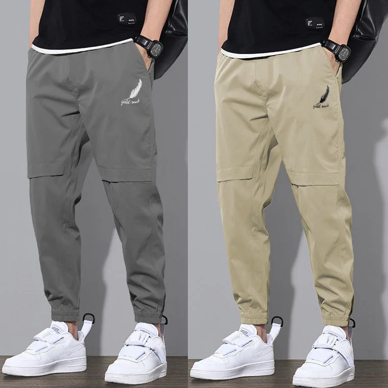 Tooling plus fleece thickened casual pants
