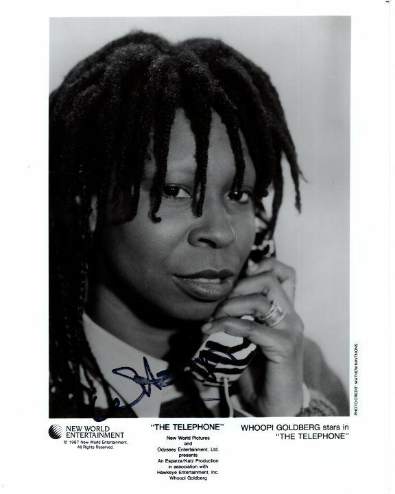 WHOOPI GOLDBERG signed 8x10 THE TELEPHONE VASHTI BLUE original press Photo Poster painting