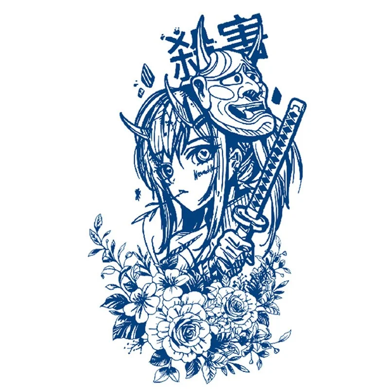 Juice Ink Tattoos Body Art Lasting Waterproof Temporary Tattoo Sticker Scorpion Snake Tatoo Arm Fake Sun Tatto Women Men