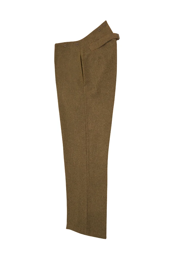   SA German Brown Wool Service Trousers German-Uniform
