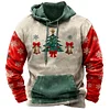 3D Printed Unisex Patterned Crew Neck Christmas Sweatshirt