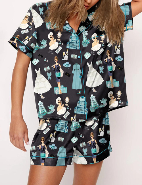 Rotimia Tiffany's Breakfast Short Sleeves Pajama Set