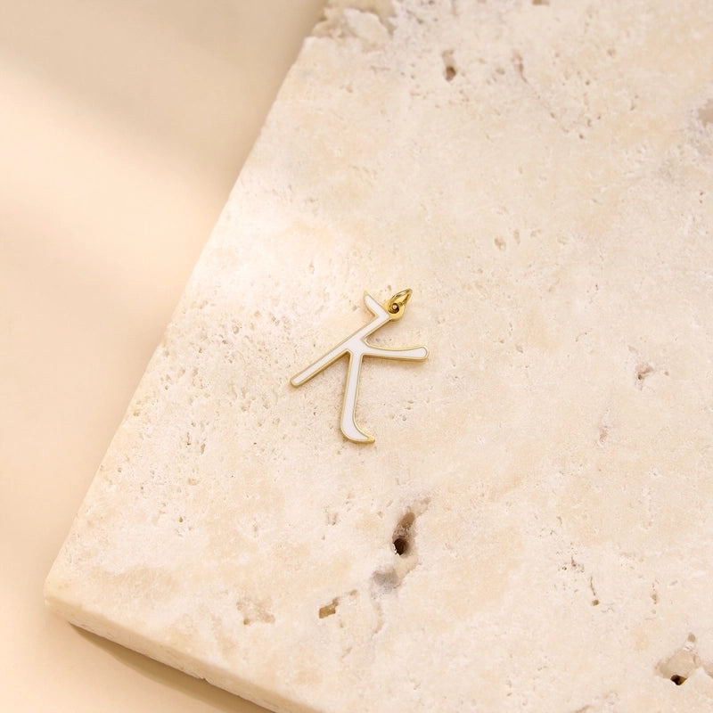 1 Piece 304 Stainless Steel Letter Jewelry Accessories Pendant