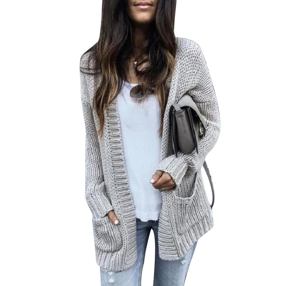 Autumn Winter New Sweaters Women Long Cardigan Hooded Long Sleeve Casual Sweater Female Loose Coat