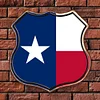 Texas - Shield Metal Tin Signs(12*12Inch)