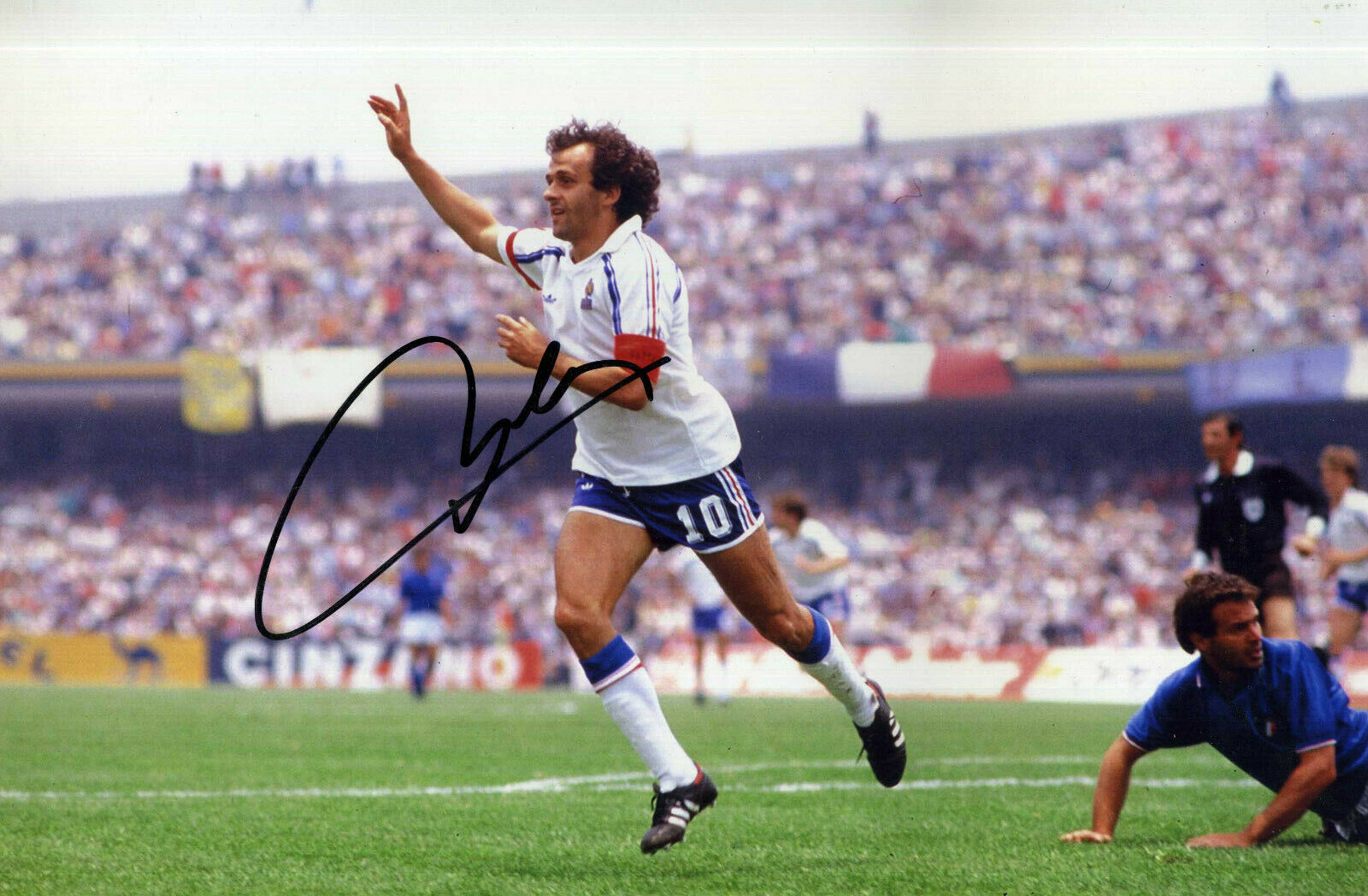 MICHEL PLATINI Signed Photo Poster paintinggraph - Juventus / St Etienne & France - Preprint