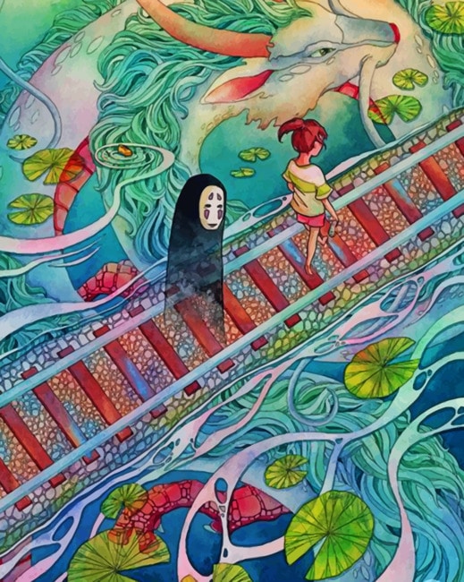 

Spirited Away Anime – Paint By Numbers - 40*50CM, 501 Original