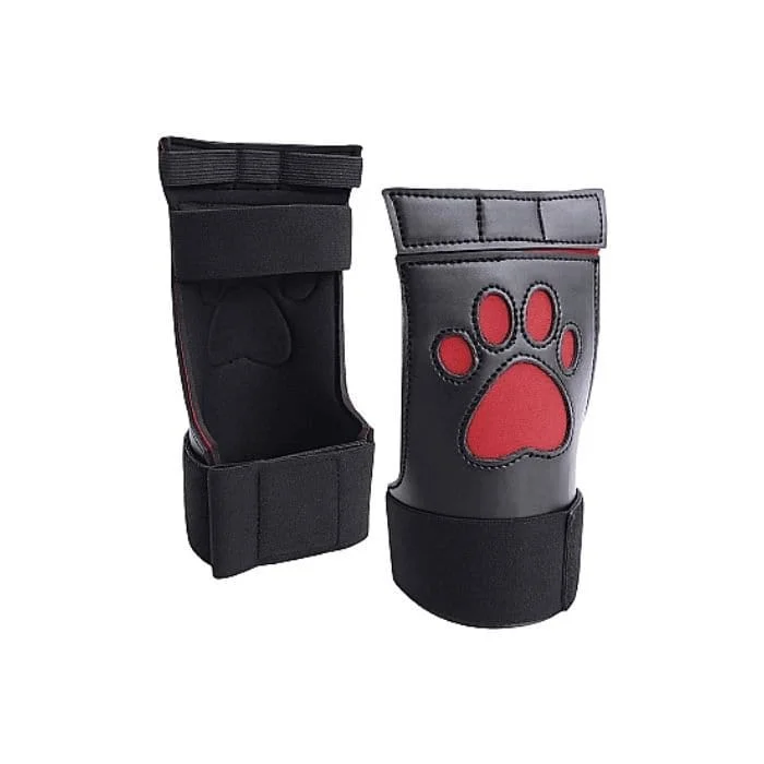pornhint Pornhint Puppy Play Neoprene Puppy Paw Gloves Black