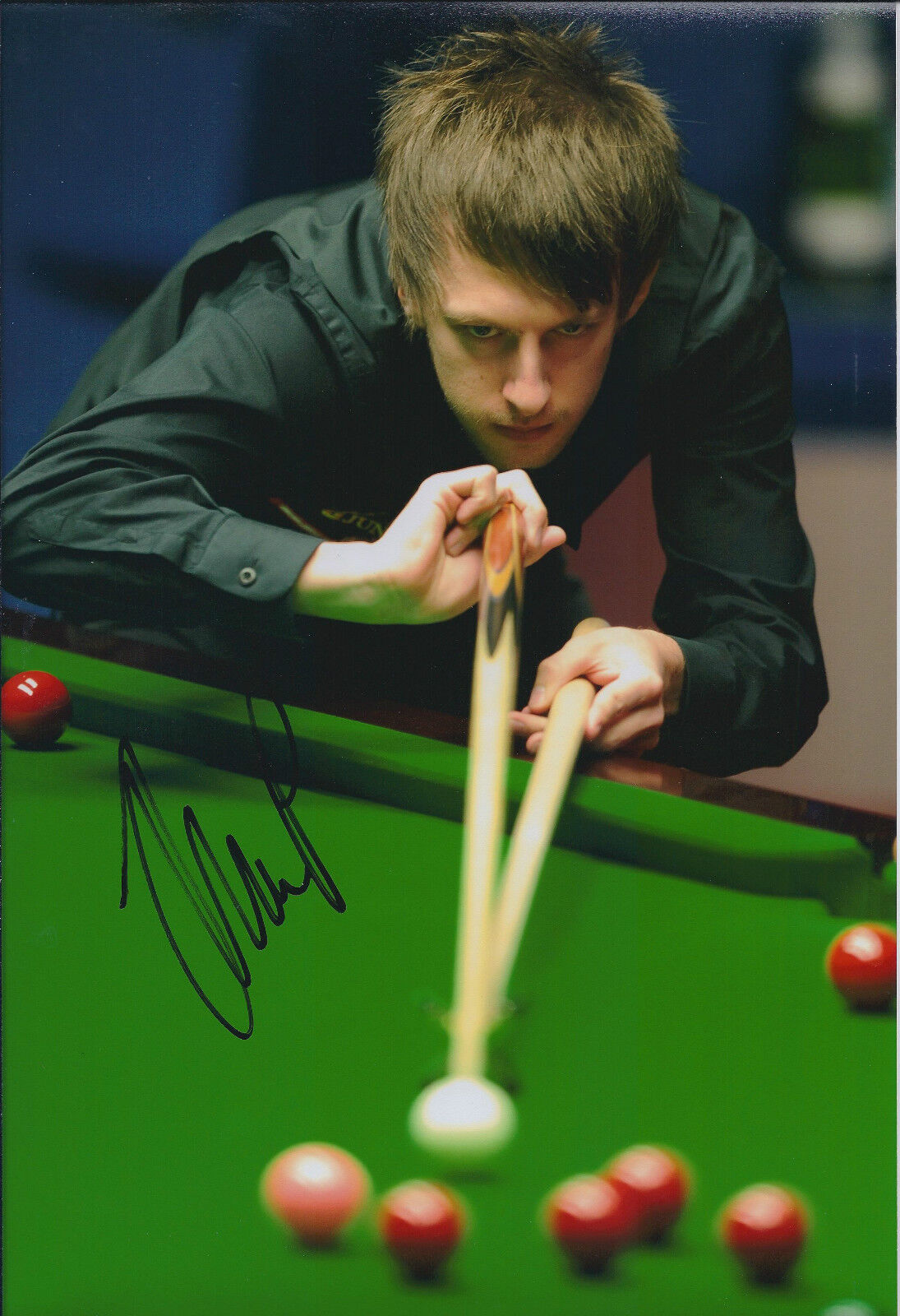 Judd TRUMP SIGNED 12x8 Photo Poster painting Autograph COA AFTAL SNOOKER 2011 UK Champion