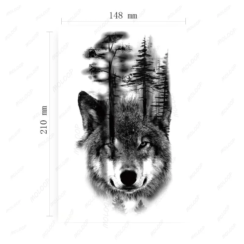 Clock Gears Tattoos Stickers Fake Fragmented English Letters Waterproof Temporary Tattoo for Women Men Black Cool Totem Tatoo