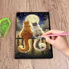 Cat Special Shaped A5 5D DIY Diamond Art Painting Notebook Kit for Friends
