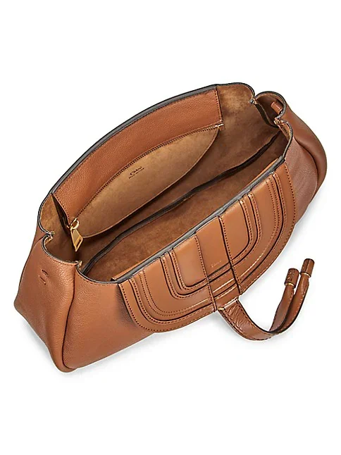 Chlo&eacute; Marcie Leather Shoulder Bag