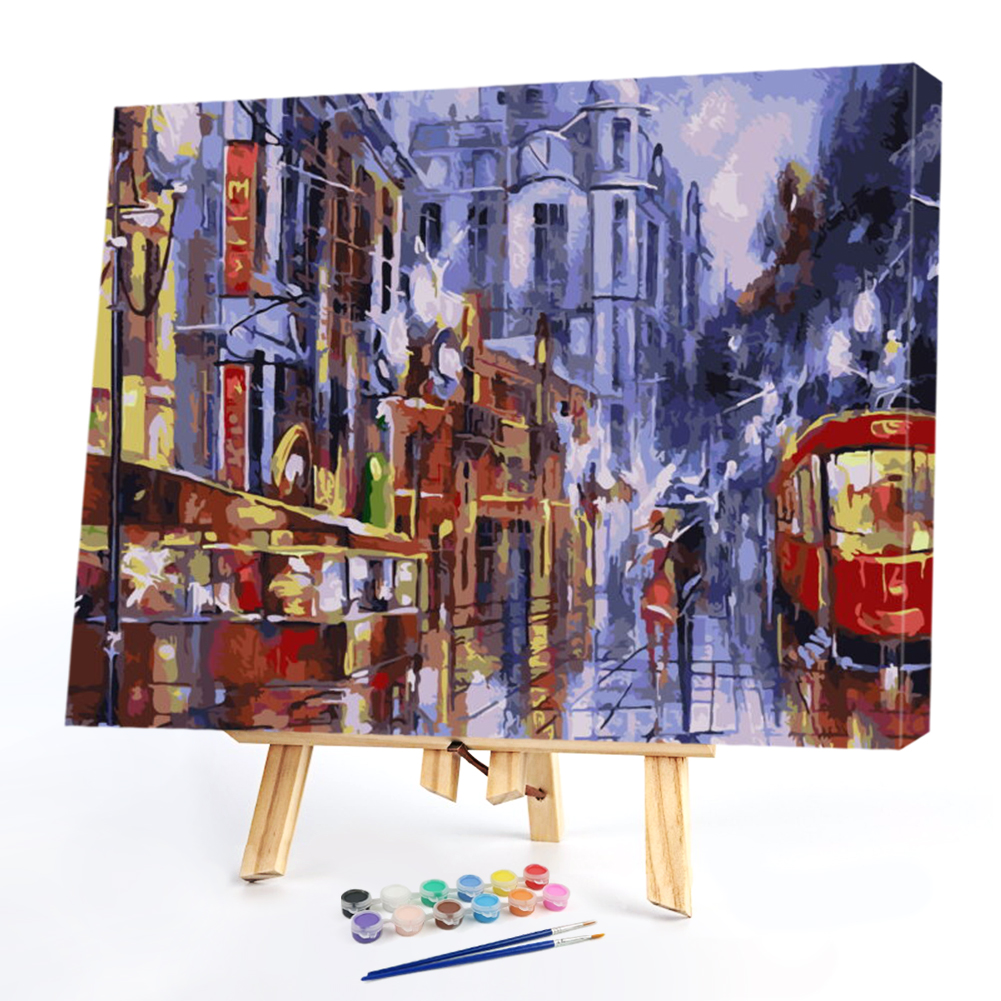 

50*40CM Paint By Numbers-City, 501 Original
