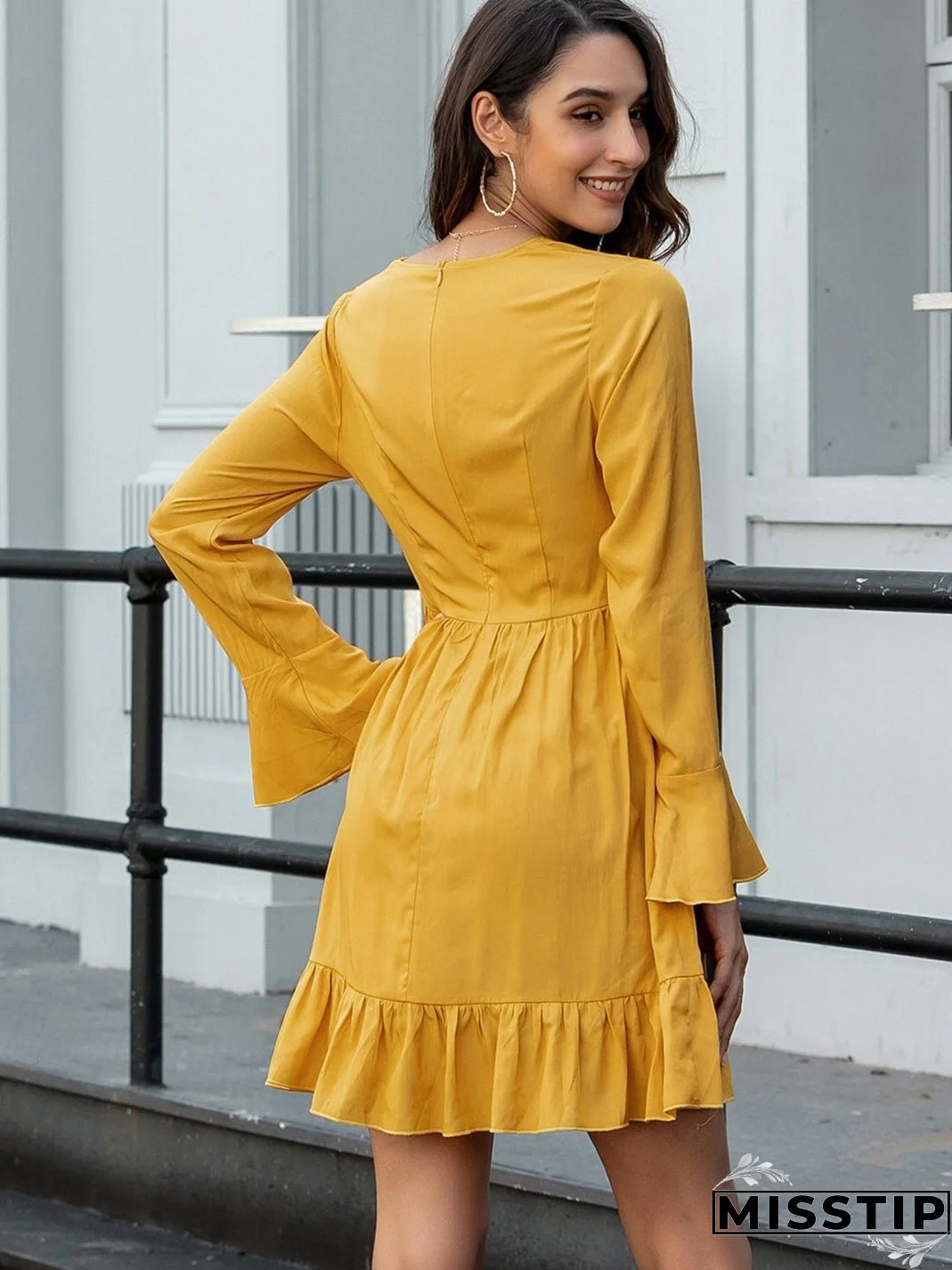 Yellow casual dress