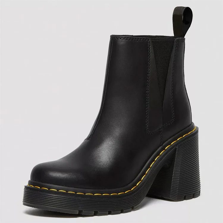 Custom Made Black Women's Chelsea Boots |FSJ Shoes