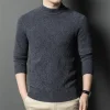 100% pure wool half turtleneck sweater