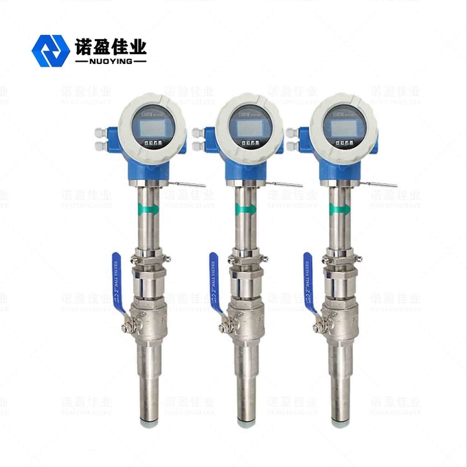 IP65 Insertion Flow Meter Cement Corrosive Liquid Water Measuring 0