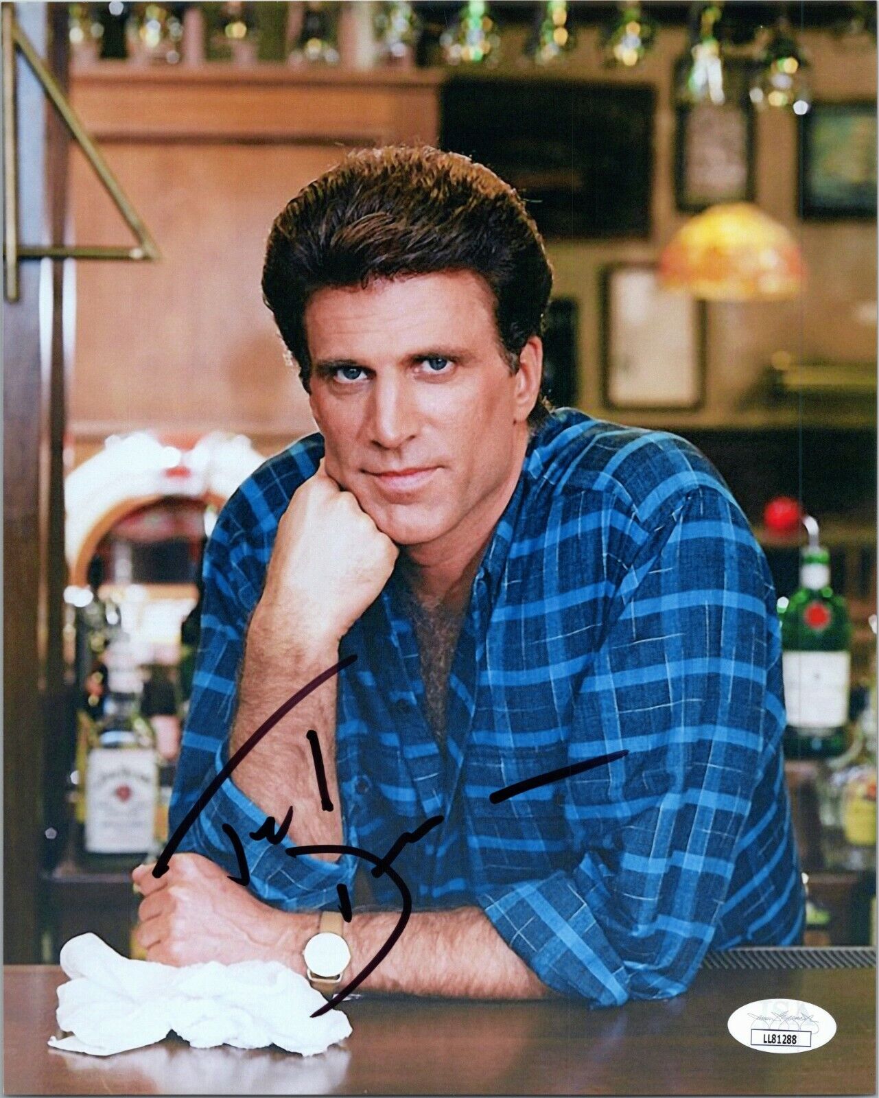 ~ TED DANSON Authentic Hand-Signed Sam Malone - CHEERS