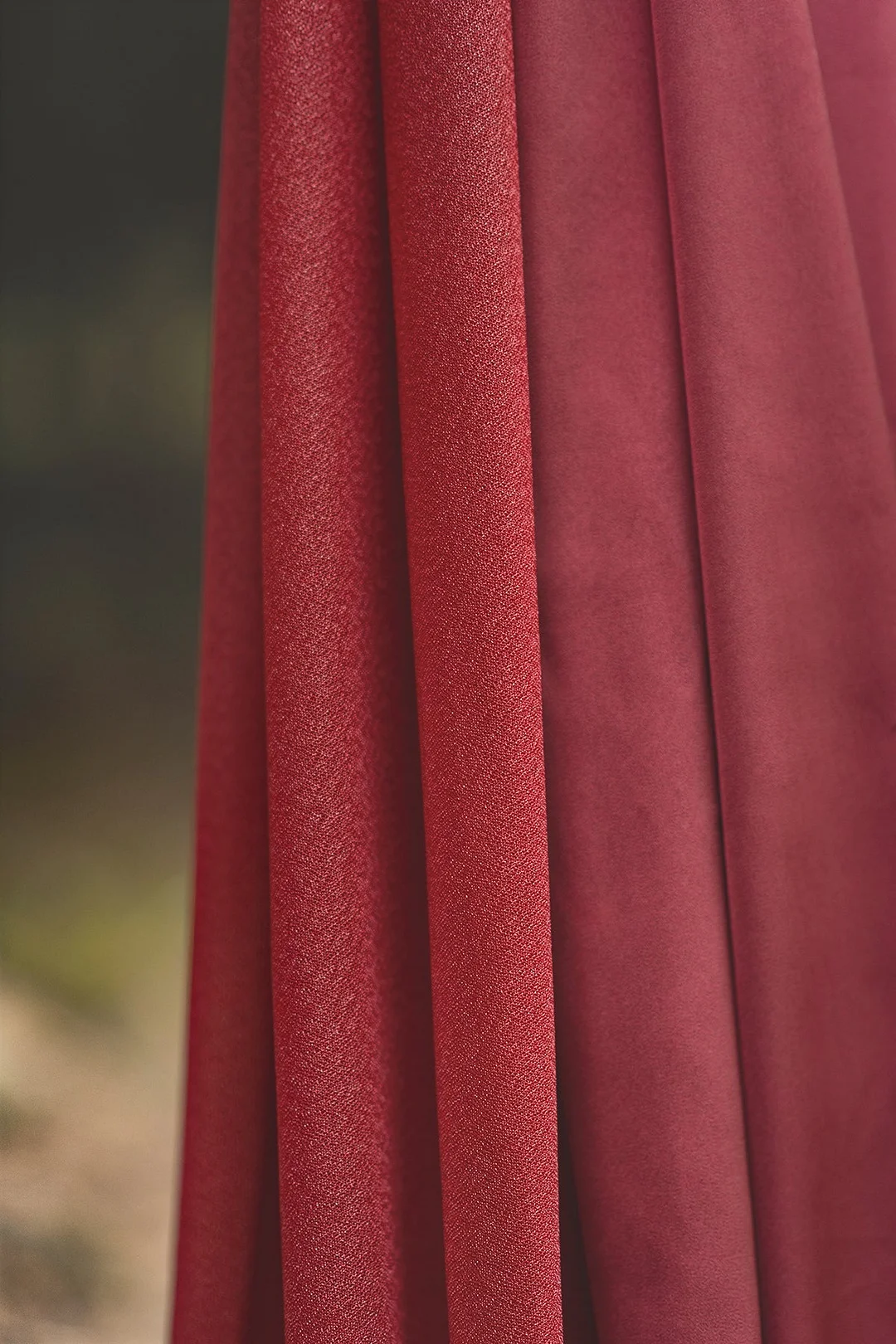 Flower Arch Decor with Drapes in Burgundy & Navy