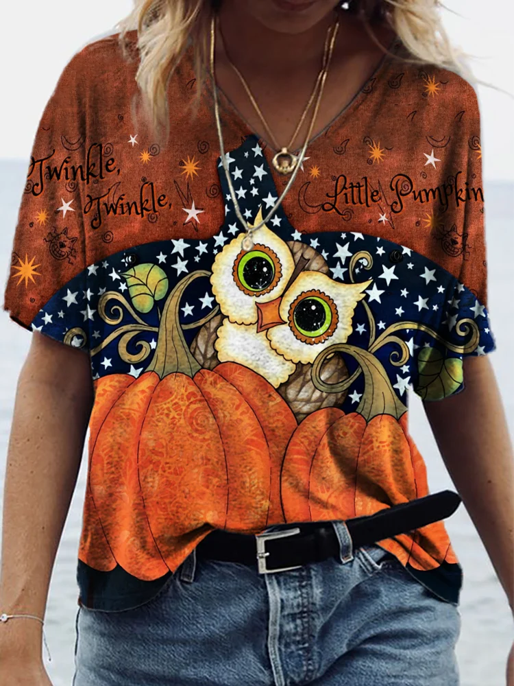 Wearshes Twinkle Twinkle Little Pumpkin Art T Shirt