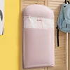 [US Local Warehouse] Space Saving Hanging Garment Bag w/ Self Compression Zipper Storage Bag(Pink L)