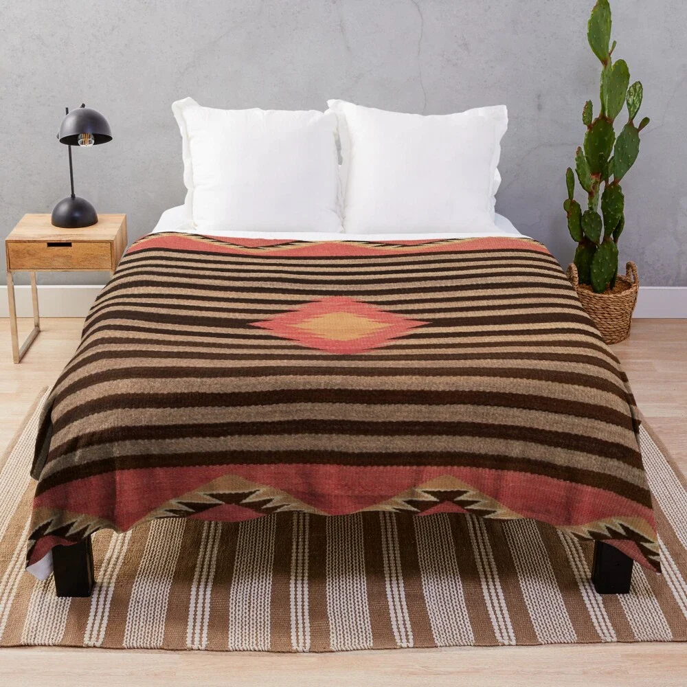 Athvotar of Original Throws Blanket 1890 Retro Blanket with Navajo Saddle, Soft Flannel Bed Blankets Warm Lightweight Fleece Blanket