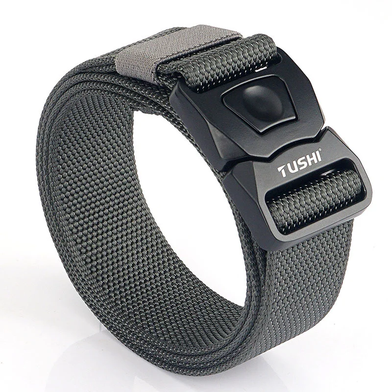 Men's Outdoor Tactical Quick Buckle Belt CS Field Training Nylon Outer Belt-inspireuse