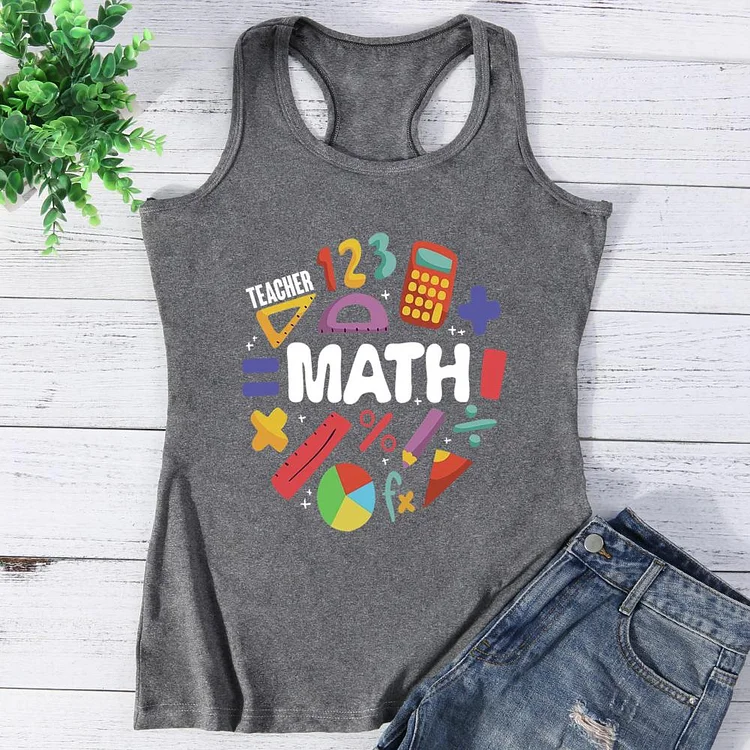 Math teacher Vest Top-Annaletters