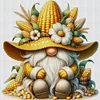 Corn Gnome - 11CT Stamped Cross Stitch - 45*45cm
