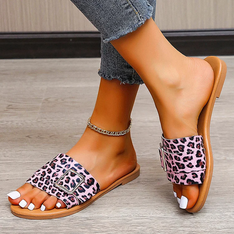 Casual Flat Slippers Slip on Sandals