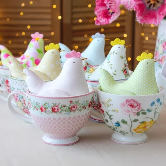 DIY fabric toy chicken Easter decor Pattern Template - Includes Tutorial