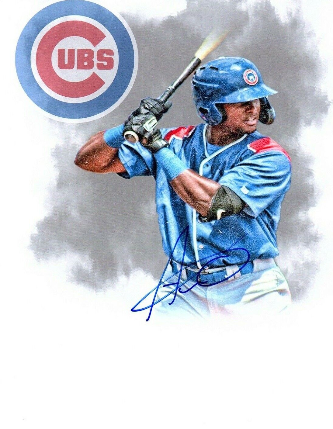 Alexander Canario Chicago Cubs prospect autograph signed 8x10 baseball Photo Poster painting