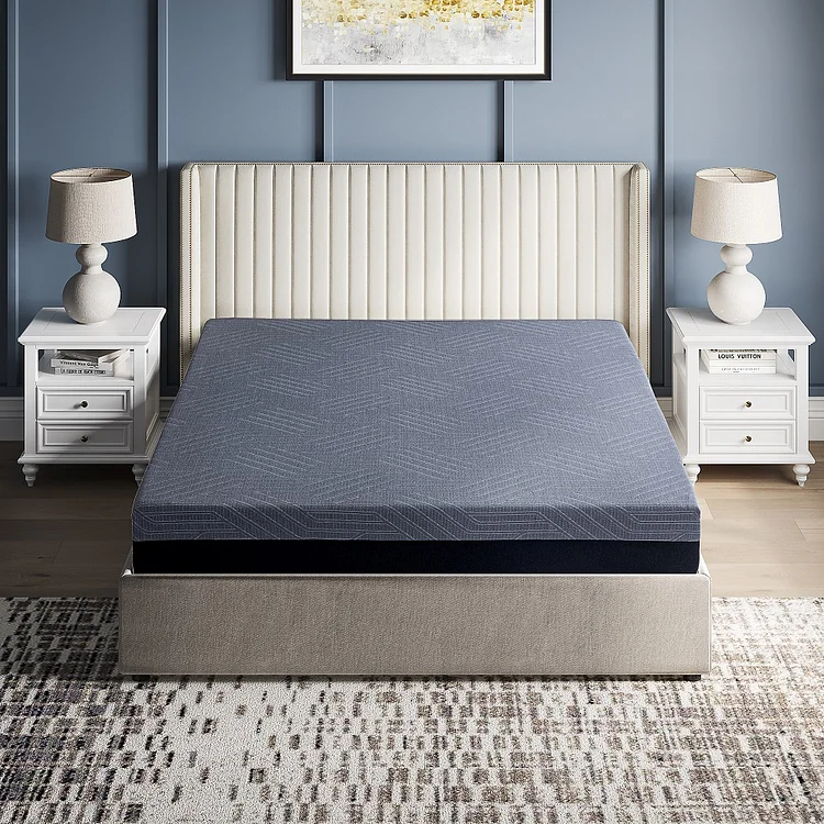 Copper 10" Memory Foam Mattress for Back Pain, Therapeutic Medium Mattress, Cooling Gel Mattress