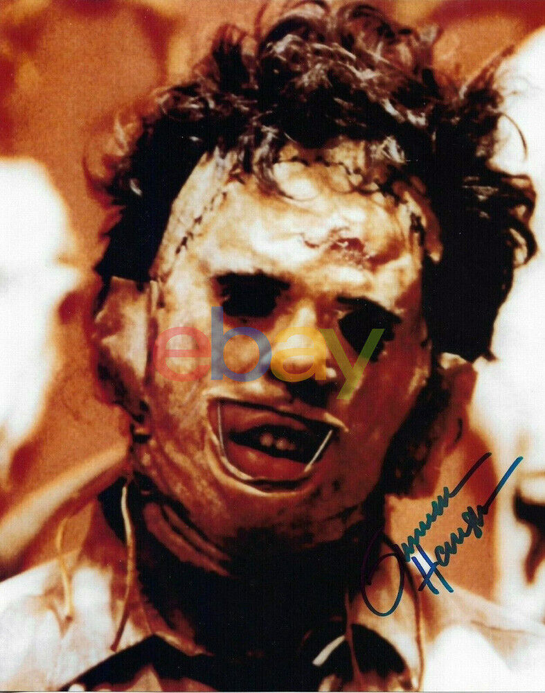 GUNNAR HANSEN Leatherface Autographed 8 x 10 Signed Photo Poster painting reprint