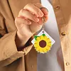 12Pcs DIY Flowers Diamond Painting Keychain（Double-Sided)