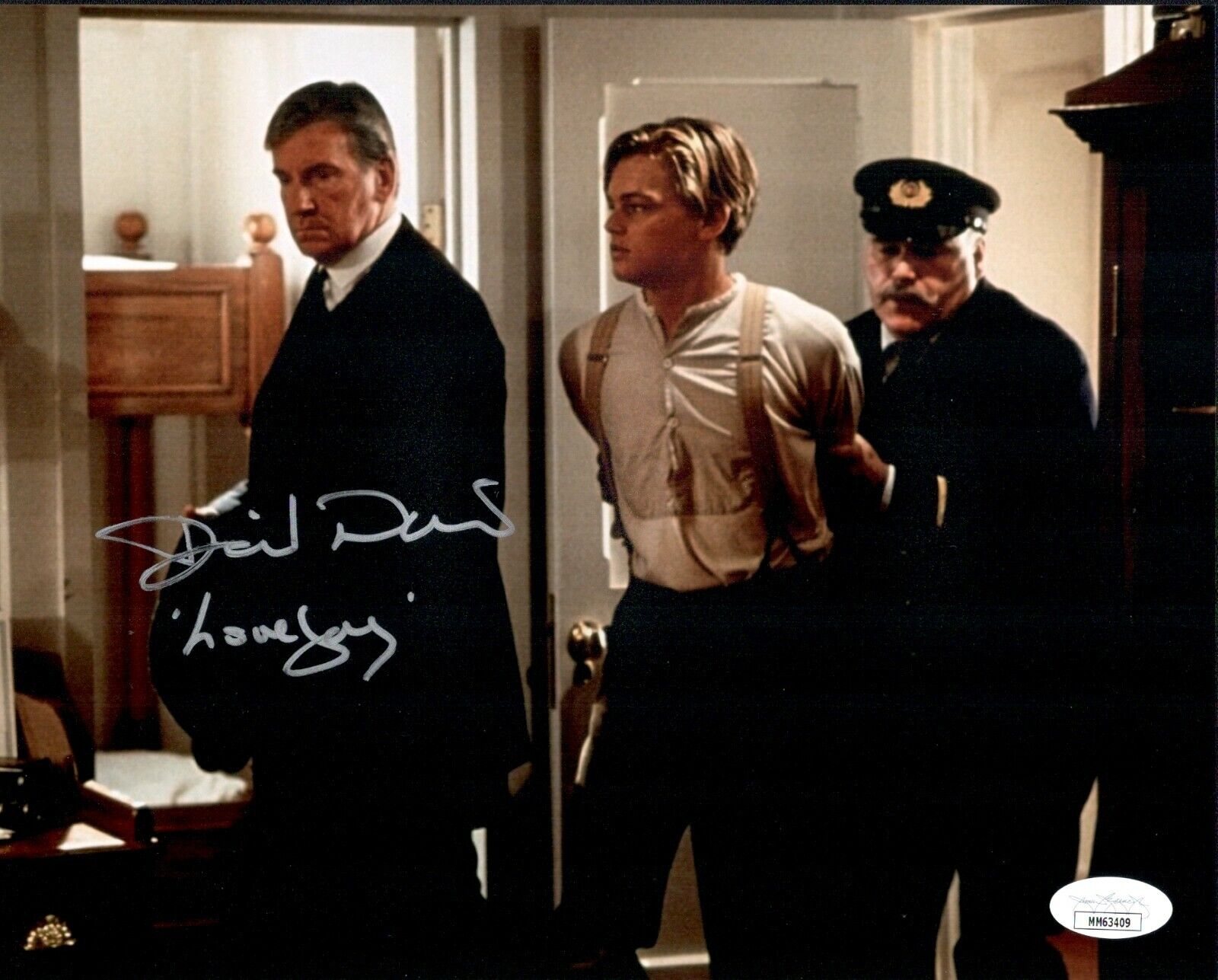 DAVID WARNER Signed Spicer Lovejoy TITANIC 8x10 Photo Poster painting JSA COA Cert