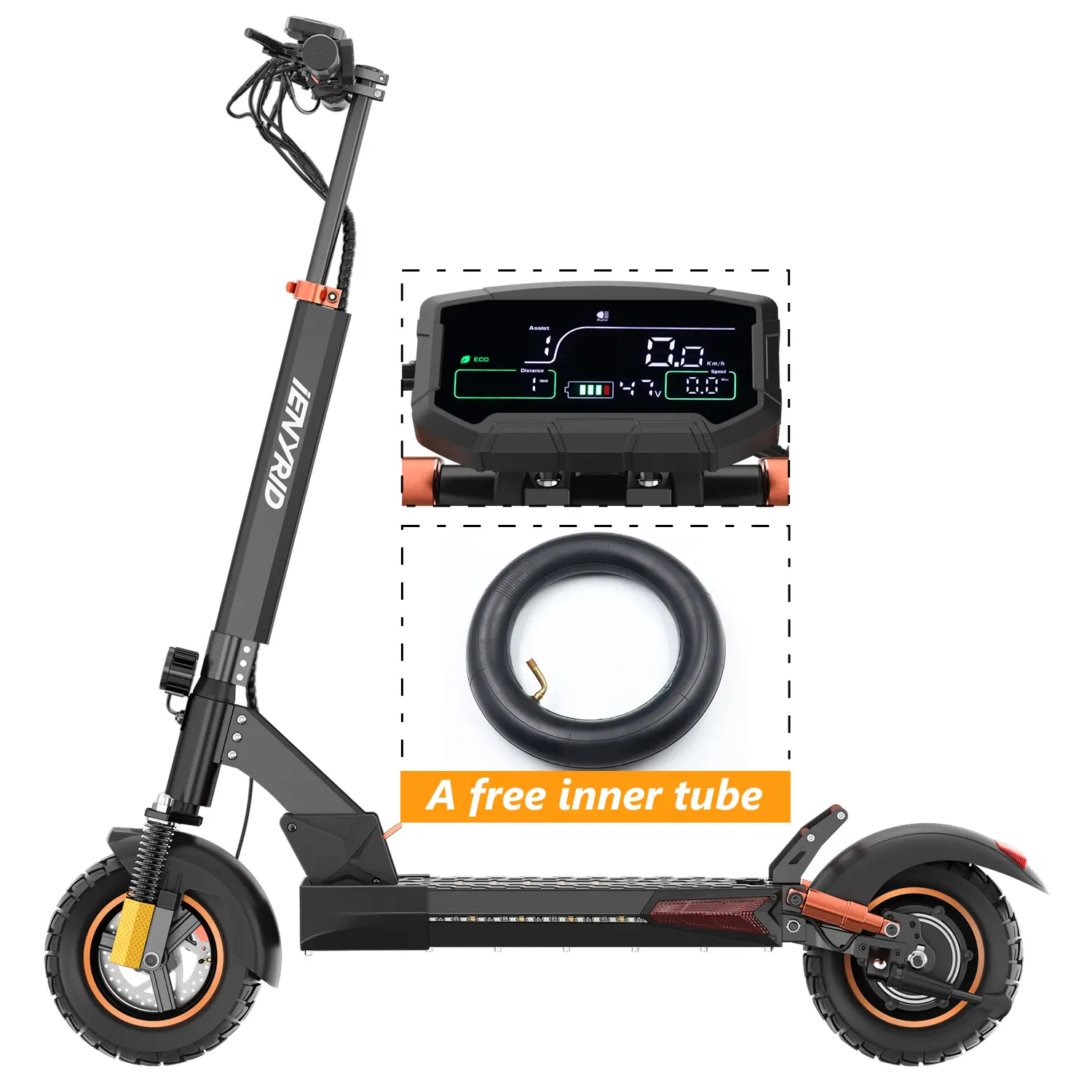 iENYRID M4 Pro S+ Adult Electric Scooter, Commuter Electric Scooter with Seat, 800W Motor, 48V/12.5Ah Battery, 28mph Top Speed, 30miles Maximum Range, 10-inch Pneumatic Tires, Double Suspension, Foldable, Portable. ienyridescooter