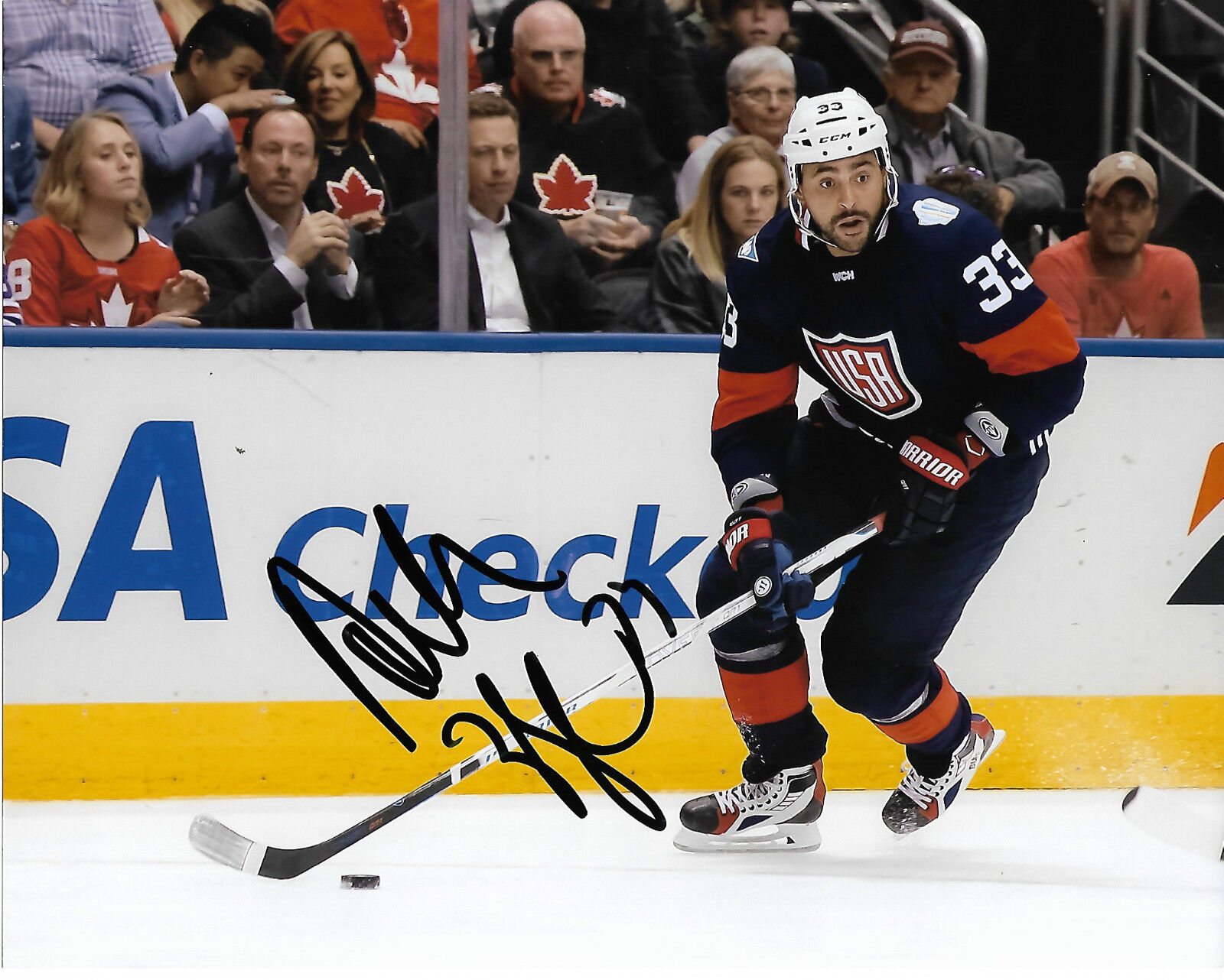 Team USA Dustin Byfuglien Signed Autographed 8x10 NHL Photo Poster painting COA B