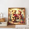 uk.everydayedeals (Limited Stock)Diamond Painting - Full Round - Rose Heart Little Bear