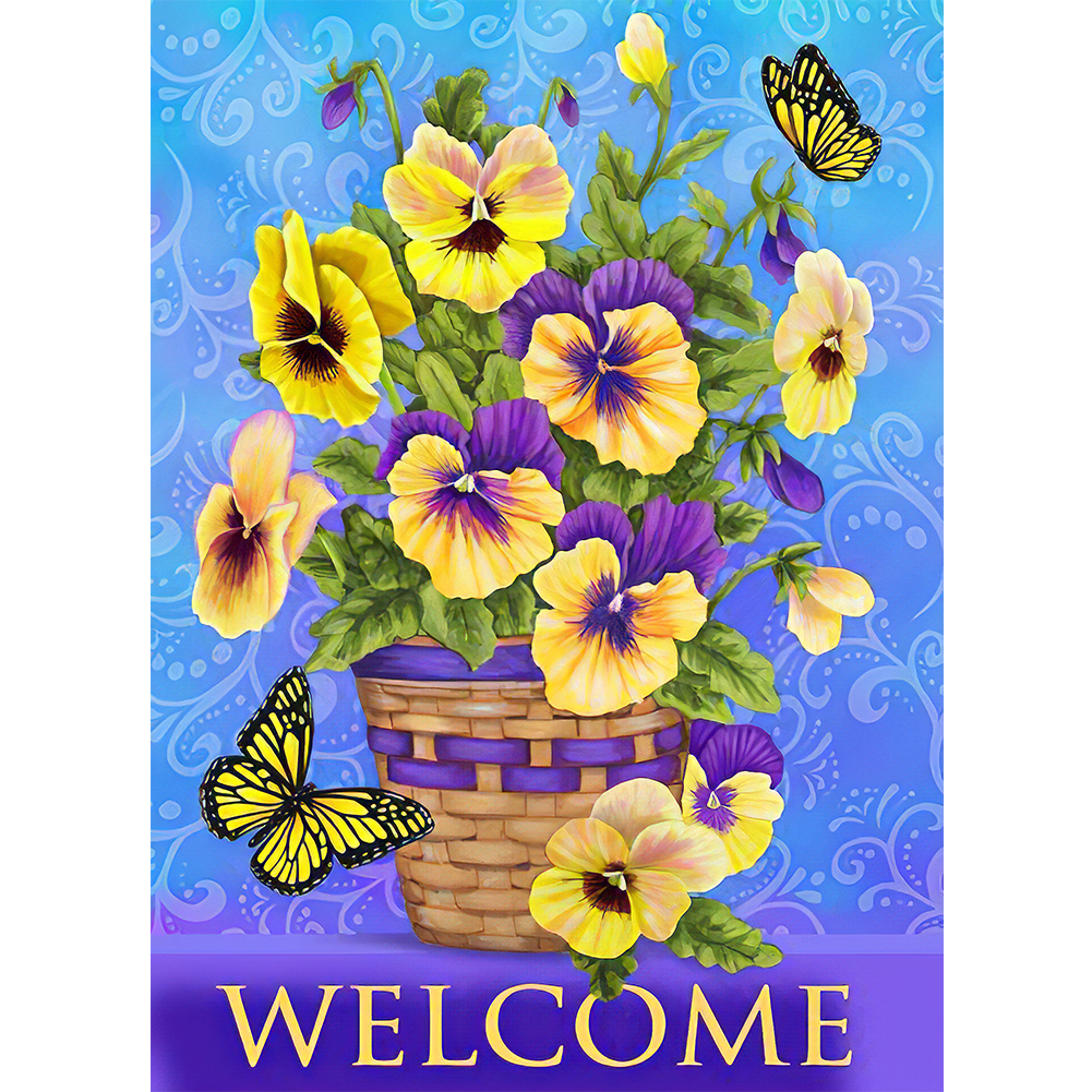 

Welcome Word - Round Drill Diamond Painting - 30*40CM, 501 Original