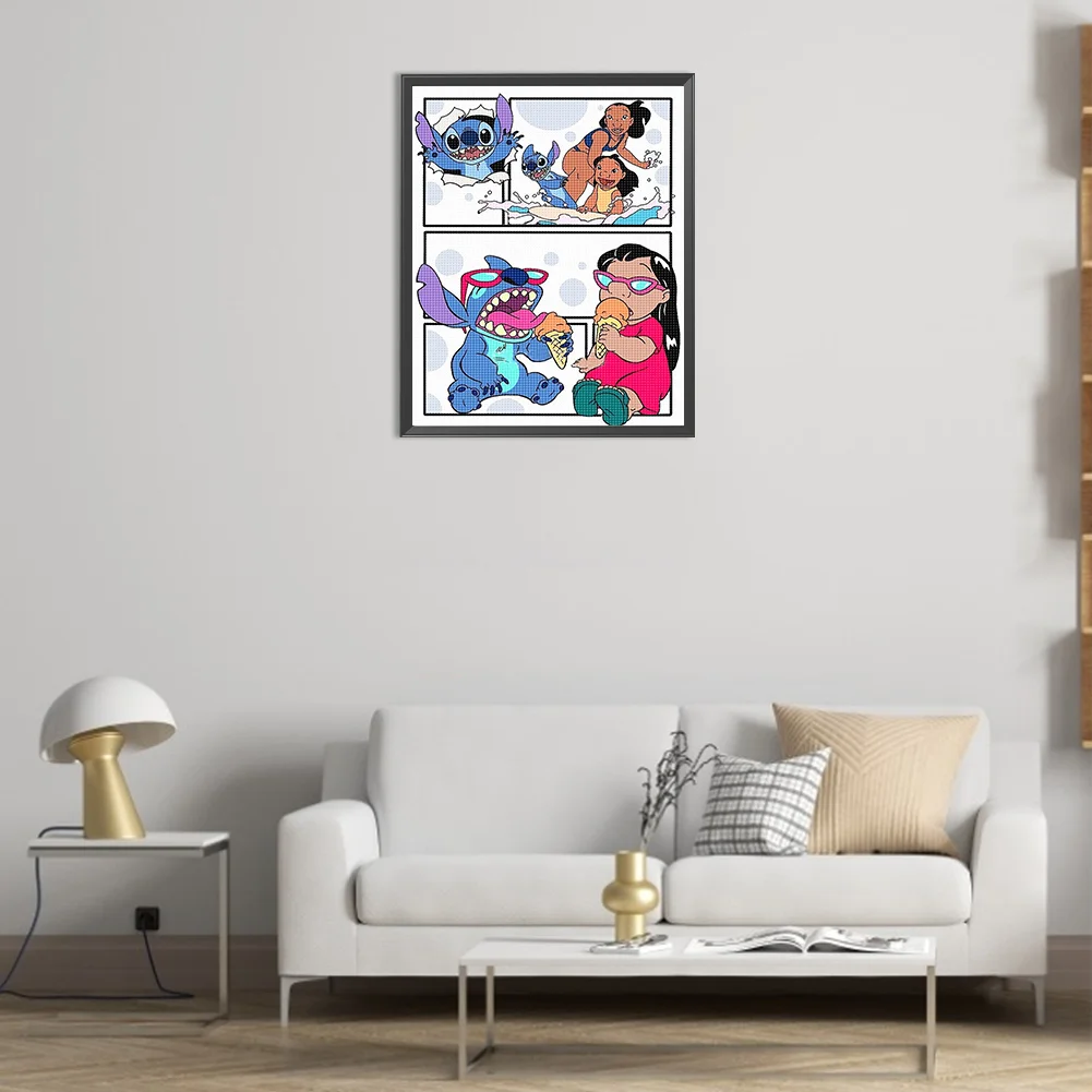 Full Round Diamond Painting 40*50cm - Stitch